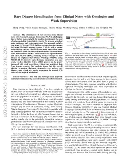 Rare Disease Identification from Clinical Notes with Ontologies and Weak
  Supervision