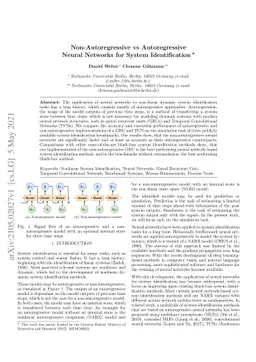 Non-Autoregressive vs Autoregressive Neural Networks for System
  Identification
