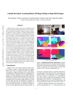 Cuboids Revisited: Learning Robust 3D Shape Fitting to Single RGB Images