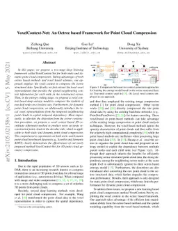 VoxelContext-Net: An Octree based Framework for Point Cloud Compression