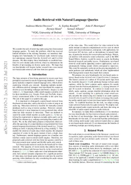 Audio Retrieval with Natural Language Queries