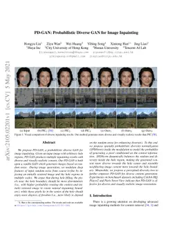 PD-GAN: Probabilistic Diverse GAN for Image Inpainting