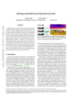 Self-Supervised Multi-Frame Monocular Scene Flow