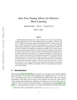 How Fine-Tuning Allows for Effective Meta-Learning