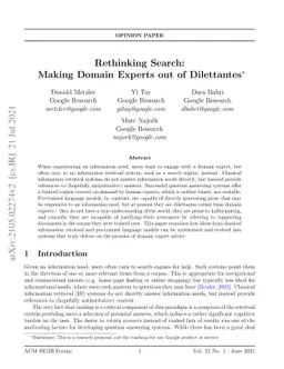 Rethinking Search: Making Domain Experts out of Dilettantes