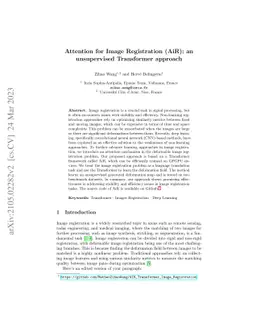 Attention for Image Registration (AiR): an unsupervised Transformer
  approach