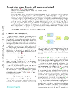 Reconstructing shared dynamics with a deep neural network