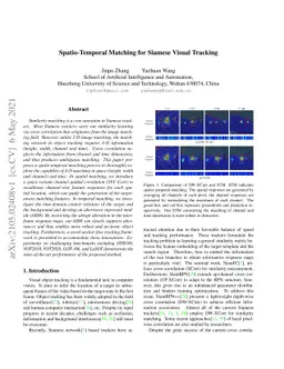 Spatio-Temporal Matching for Siamese Visual Tracking