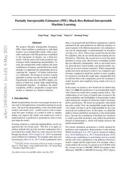 Partially Interpretable Estimators (PIE): Black-Box-Refined
  Interpretable Machine Learning