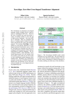 XeroAlign: Zero-Shot Cross-lingual Transformer Alignment