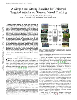 A Simple and Strong Baseline for Universal Targeted Attacks on Siamese
  Visual Tracking