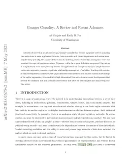 Granger Causality: A Review and Recent Advances