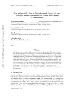 SparseConvMIL: Sparse Convolutional Context-Aware Multiple Instance
  Learning for Whole Slide Image Classification