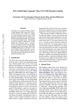 Pose-Guided Sign Language Video GAN with Dynamic Lambda