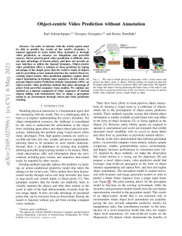 Object-centric Video Prediction without Annotation