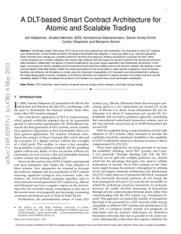 A DLT-based Smart Contract Architecture for Atomic and Scalable Trading