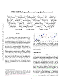 NTIRE 2021 Challenge on Perceptual Image Quality Assessment