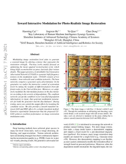 Toward Interactive Modulation for Photo-Realistic Image Restoration