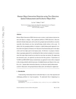 Human Object Interaction Detection using Two-Direction Spatial
  Enhancement and Exclusive Object Prior