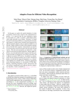 Adaptive Focus for Efficient Video Recognition