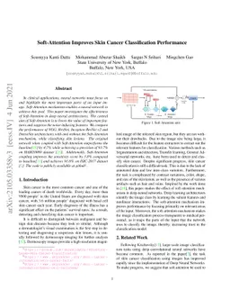 Soft-Attention Improves Skin Cancer Classification Performance