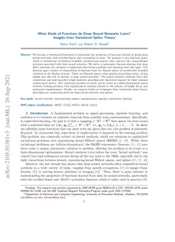 What Kinds of Functions do Deep Neural Networks Learn? Insights from
  Variational Spline Theory