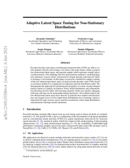Adaptive Latent Space Tuning for Non-Stationary Distributions