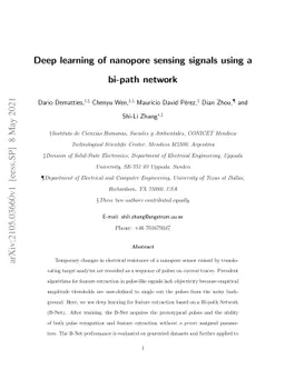 Deep learning of nanopore sensing signals using a bi-path network
