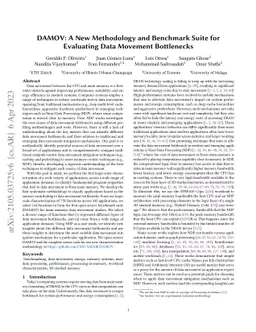 DAMOV: A New Methodology and Benchmark Suite for Evaluating Data
  Movement Bottlenecks