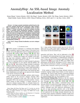 AnomalyHop: An SSL-based Image Anomaly Localization Method