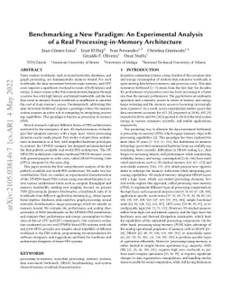Benchmarking a New Paradigm: An Experimental Analysis of a Real
  Processing-in-Memory Architecture
