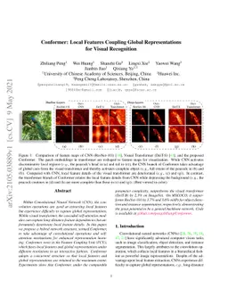 Conformer: Local Features Coupling Global Representations for Visual
  Recognition