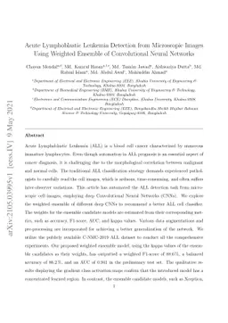 Acute Lymphoblastic Leukemia Detection from Microscopic Images Using
  Weighted Ensemble of Convolutional Neural Networks