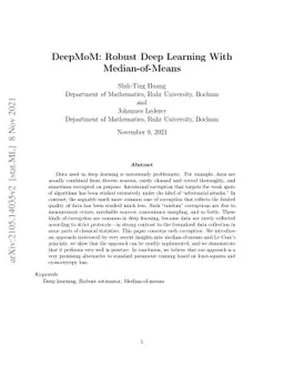 DeepMoM: Robust Deep Learning With Median-of-Means
