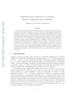 Distribution-free inference for regression: discrete, continuous, and in
  between