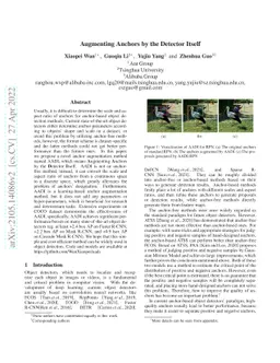 Augmenting Anchors by the Detector Itself