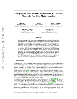 Bridging the Gap Between Practice and PAC-Bayes Theory in Few-Shot
  Meta-Learning