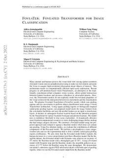 FoveaTer: Foveated Transformer for Image Classification