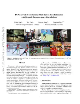 FCPose: Fully Convolutional Multi-Person Pose Estimation with Dynamic
  Instance-Aware Convolutions