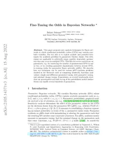 Fine-Tuning the Odds in Bayesian Networks