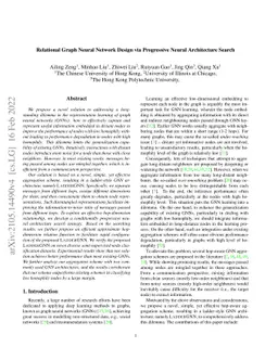 Relational Graph Neural Network Design via Progressive Neural
  Architecture Search