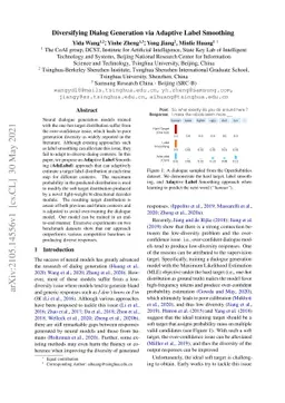 Diversifying Dialog Generation via Adaptive Label Smoothing