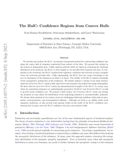 The HulC: Confidence Regions from Convex Hulls