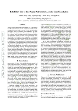 EchoFilter: End-to-End Neural Network for Acoustic Echo Cancellation
