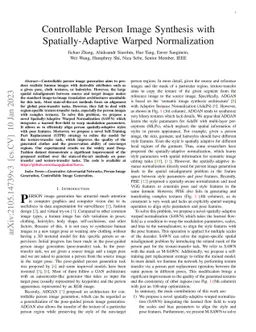Controllable Person Image Synthesis with Spatially-Adaptive Warped
  Normalization