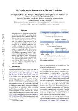 G-Transformer for Document-level Machine Translation