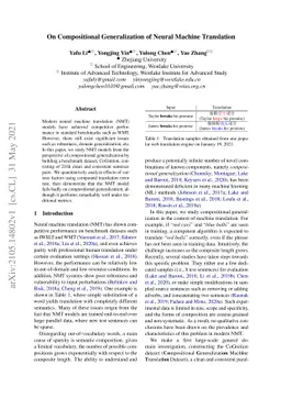 On Compositional Generalization of Neural Machine Translation