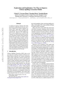 Exploration and Exploitation: Two Ways to Improve Chinese Spelling
  Correction Models