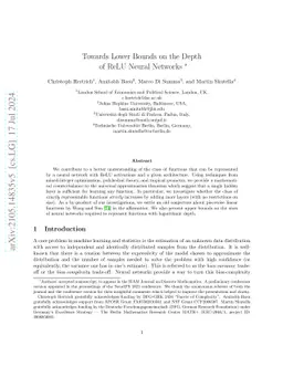 Towards Lower Bounds on the Depth of ReLU Neural Networks