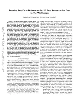 Learning Free-Form Deformation for 3D Face Reconstruction from
  In-The-Wild Images